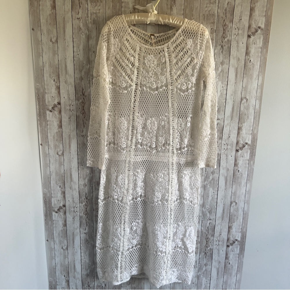 Free People Luna Lace Dress Small